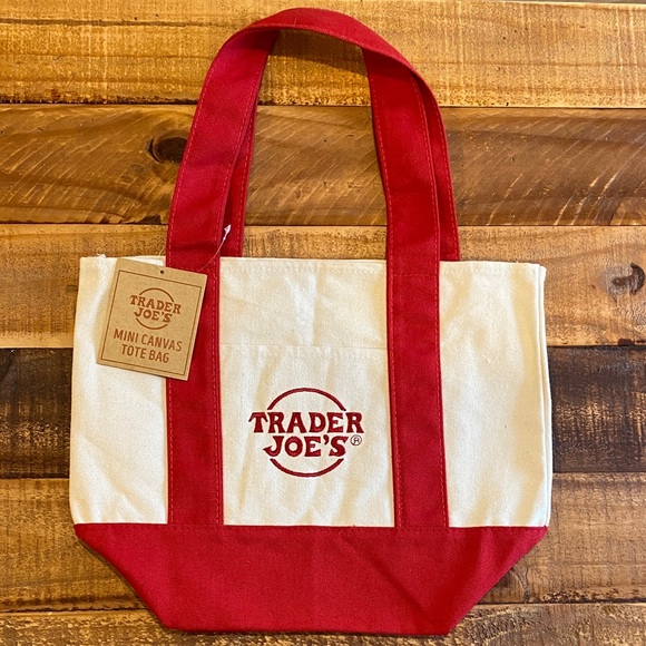 Trader Joe's Mini Canvas Tote Bag - Picture 1 of 1